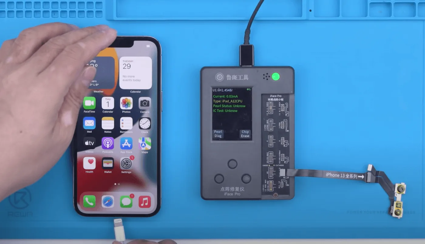 iphone 13 pro face id not available repair iphone 13 pro face id not available repair connect the module and