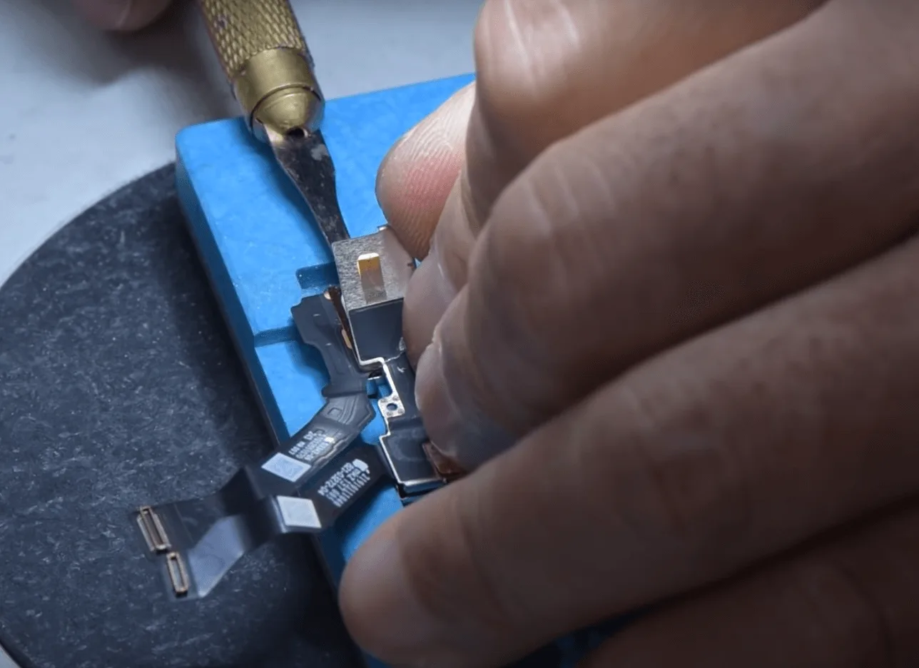 iphone 13 pro face id not available repair iphone 13 pro face id not available repair pry up with sculpture knife