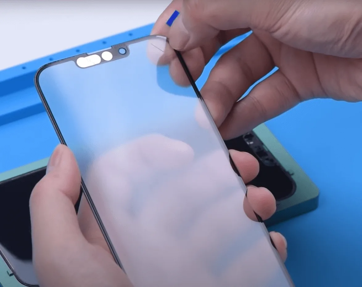 iphone 13 pro reemplazo de vidrio frontal iphone 13 pro front glass replacement easy tear sticker