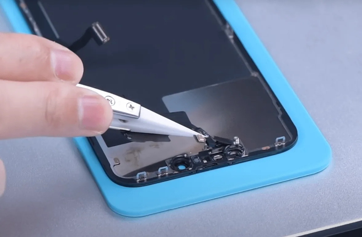 iphone 13 pro reemplazo de vidrio frontal iphone 13 pro front glass replacement remove the sensing module