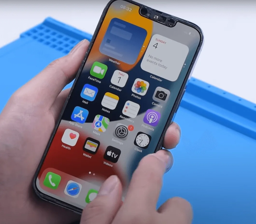 iphone 13 pro reemplazo de vidrio frontal iphone 13 pro front glass replacement test the display and touch funtion