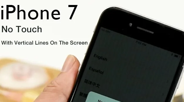 iPhone 7 No Touch Con Líneas Verticales En La Pantalla