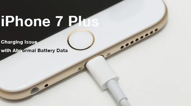 Problème de charge de l'iPhone 7 Plus avec des données de batterie anormales