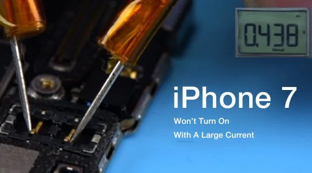 L'iPhone 7 ne s'allume pas avec un courant important