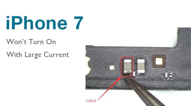 El iPhone 7 no enciende con corriente alta