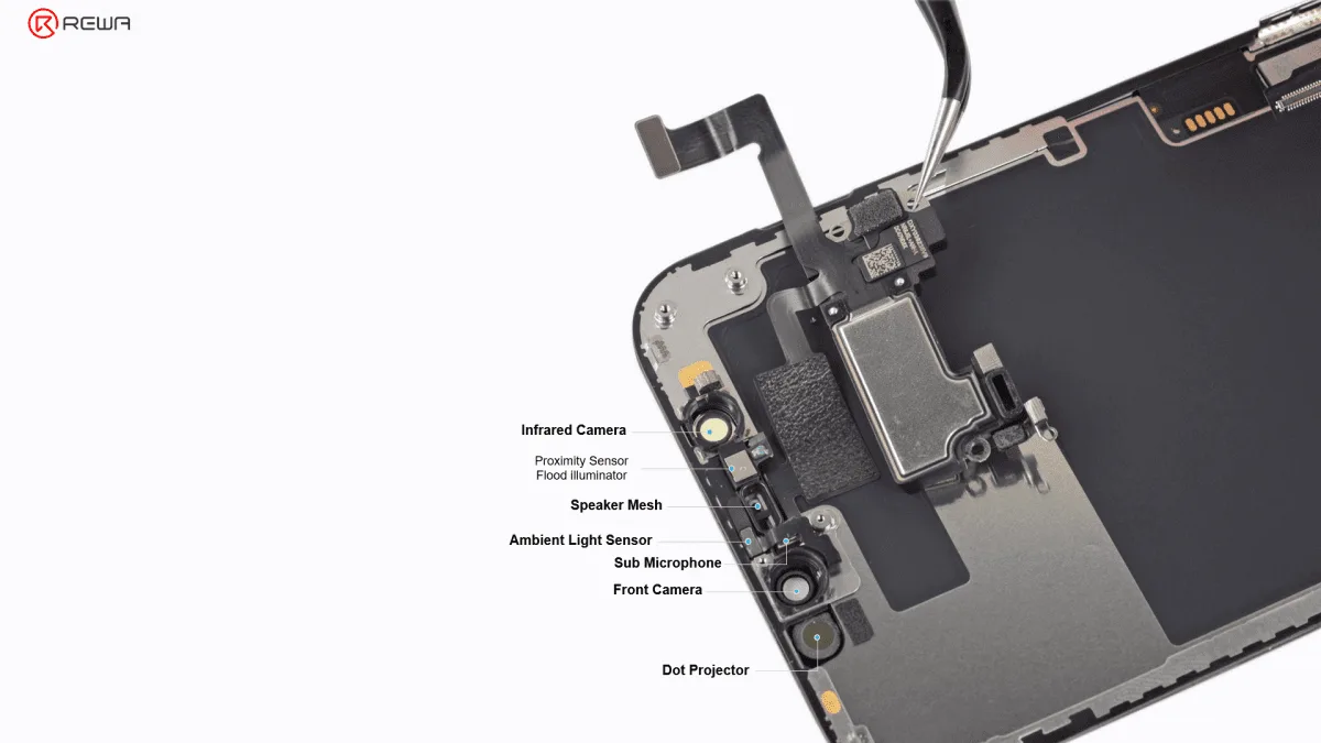 Consignes de réparation pour Face ID iPhone qui ne fonctionne pas iphone face id not working repair guidelines details of the related