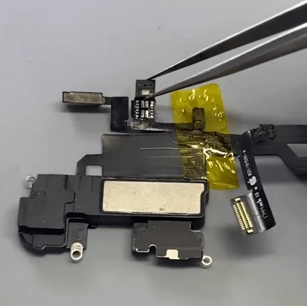 iphone x flüssigkeitsschaden reparaturprozess teilen iphone x ohrhörer