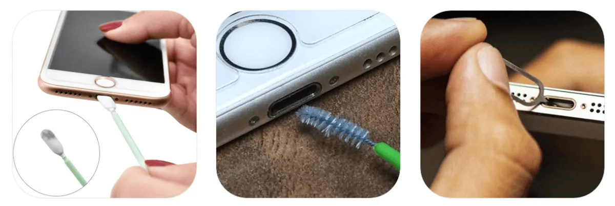 iphone no charging issue repair tips clean dust
