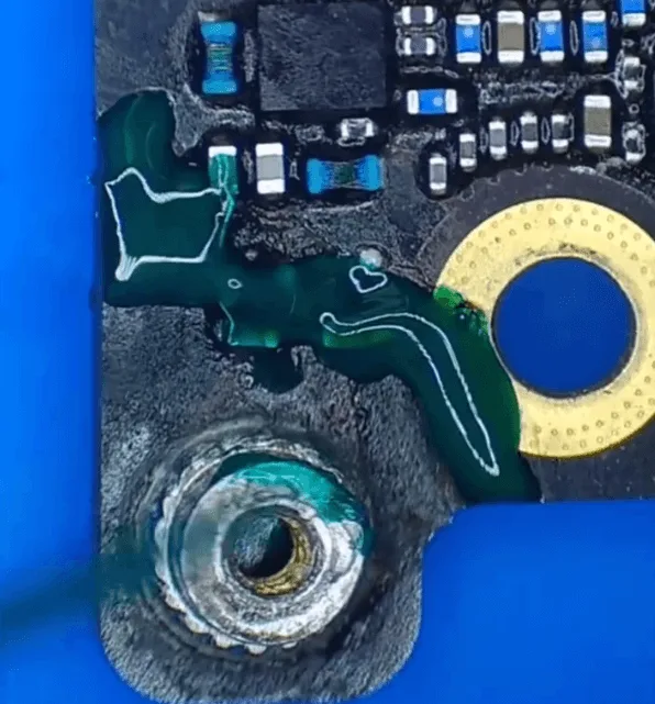iphone plus motherboard repair how we fixed cracked pcb wi fi issues 11