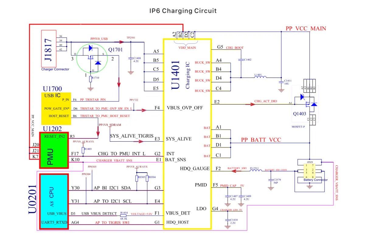 iphone repair common faults sharing charging circuit