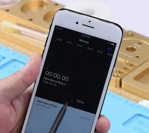 iphone system stuck voice memo can not work c66