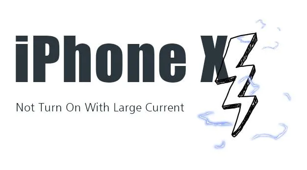 L'iPhone X ne s'allume pas avec un courant important