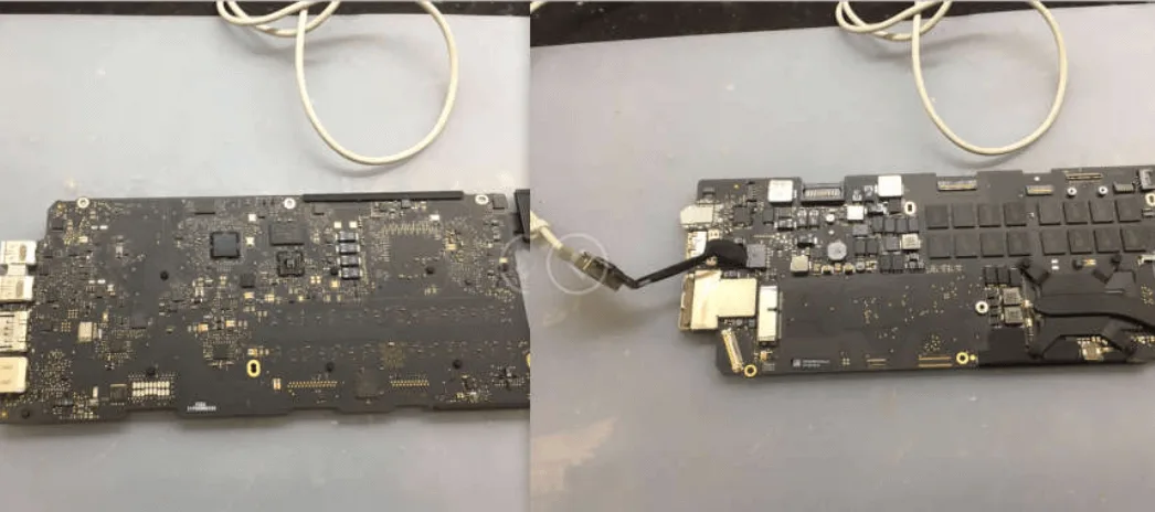 macbook a1502 can not boot issue repair disassemble and check the