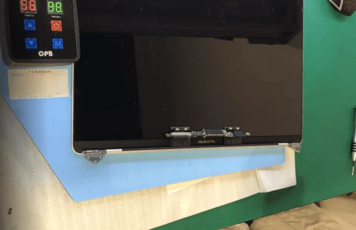 macbook a1707 ne s'affiche pas problème réparation macbook a1707 does not display issue repair heat the screen on