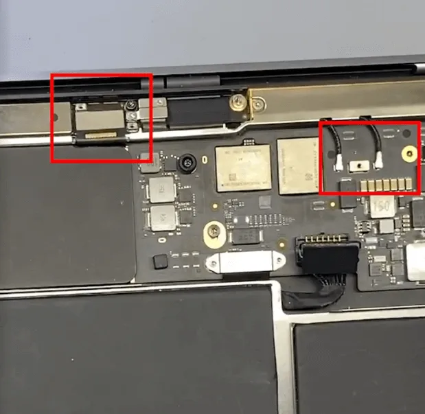 macbook a2337 no backlight issue repair some shileding covers are