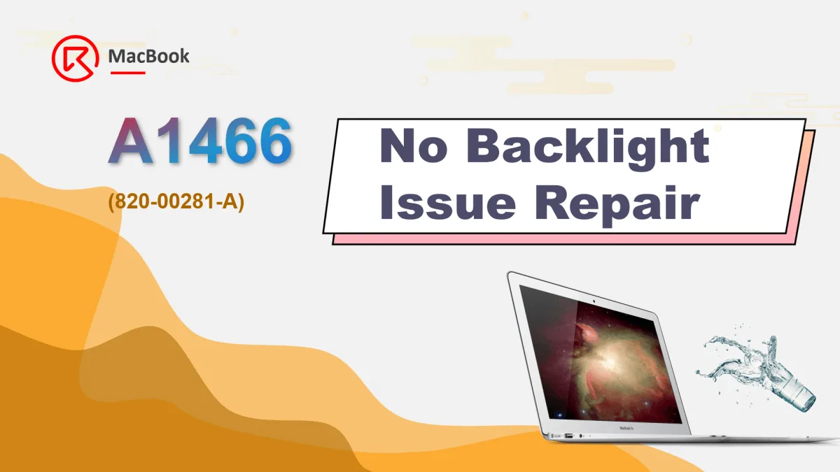 Reparación del MacBook Air A1466 sin retroiluminación