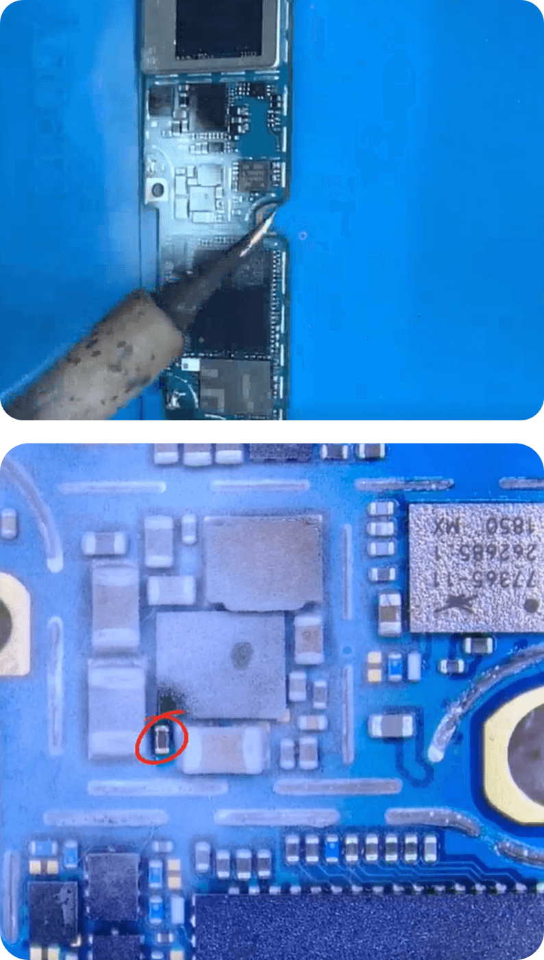 samsung s10 plus not charging issue repair oh its the capacitor damaged