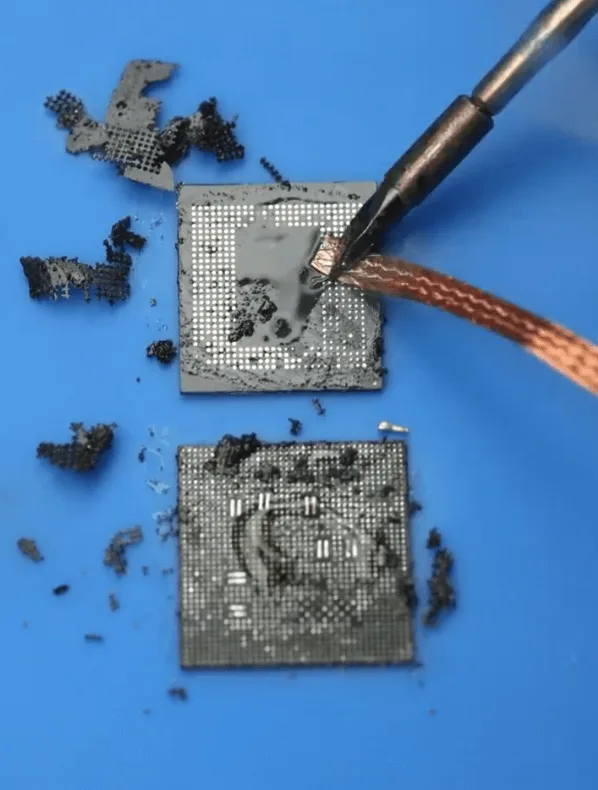 oppo find x3 pro black screen while gaming remove the glue on chip