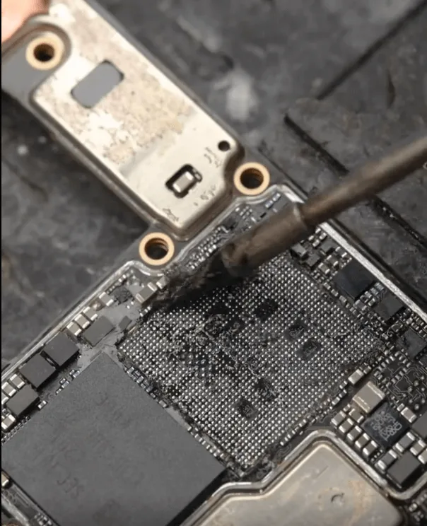 oppo find x3 pro black screen while gaming remove the tins and glue with