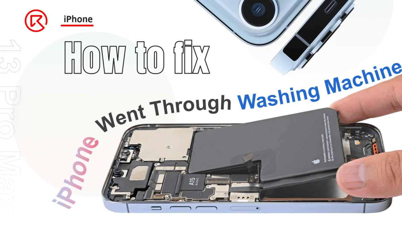 Repair iPhone 13 Pro Max Display Caused by Washing Machine