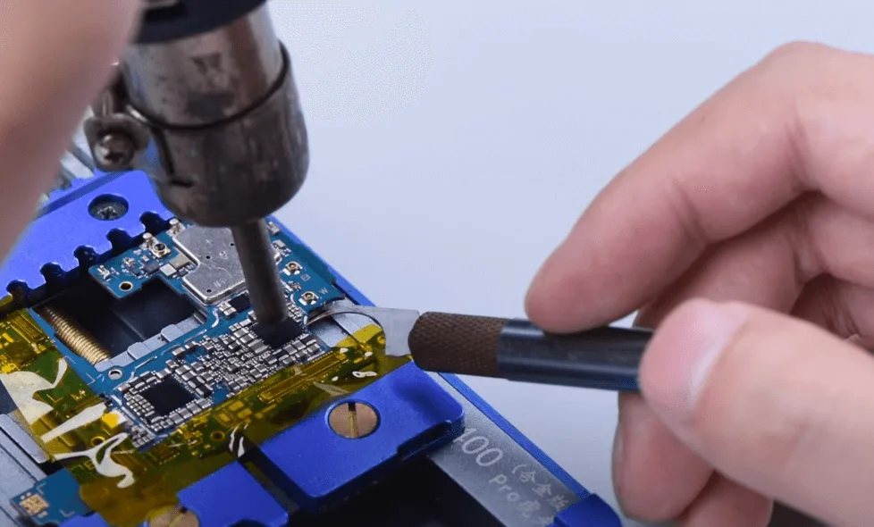 samsung a53 won turn repair remove the power ic