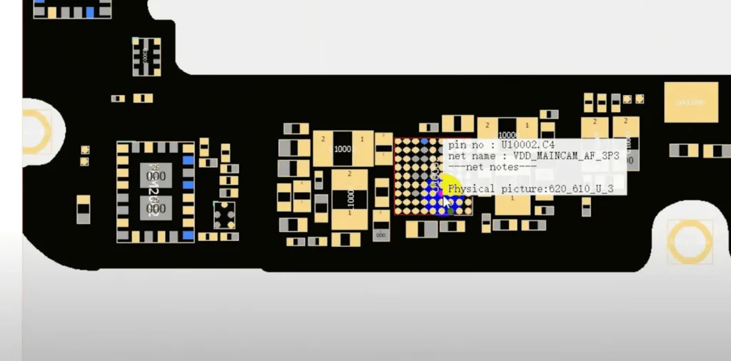 samsung s10 camera not working issue repair the power ic which connected
