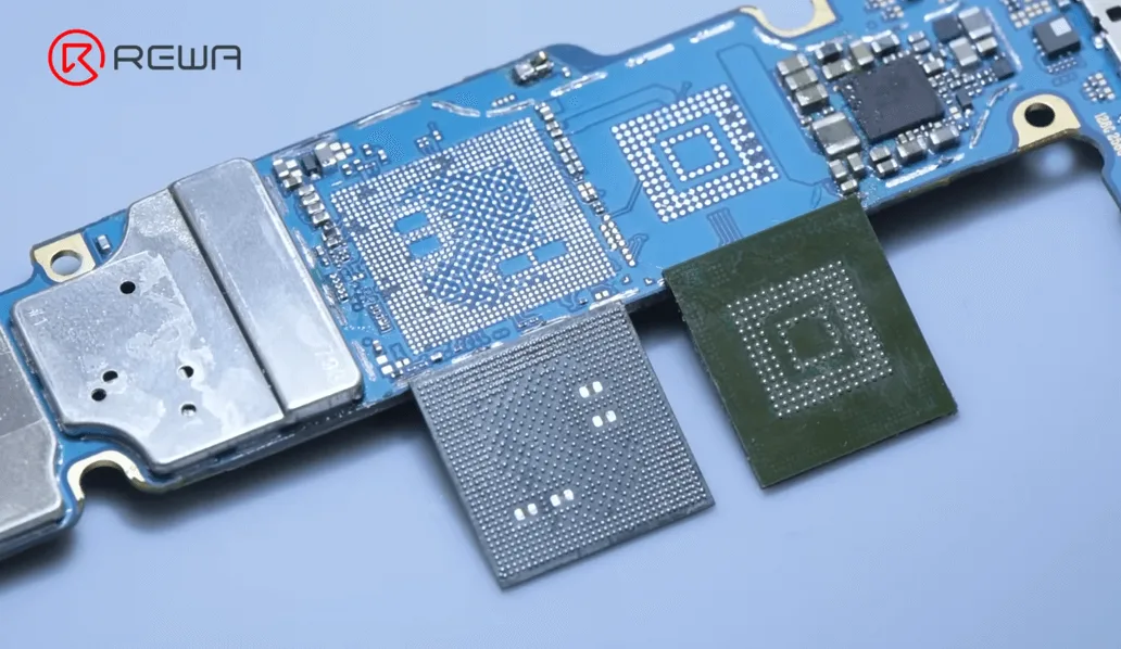 samsung s10 data recovery cracked board clean the glue and tin on