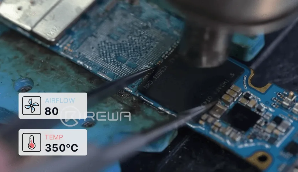 samsung s10 data recovery cracked board solder back the ufs
