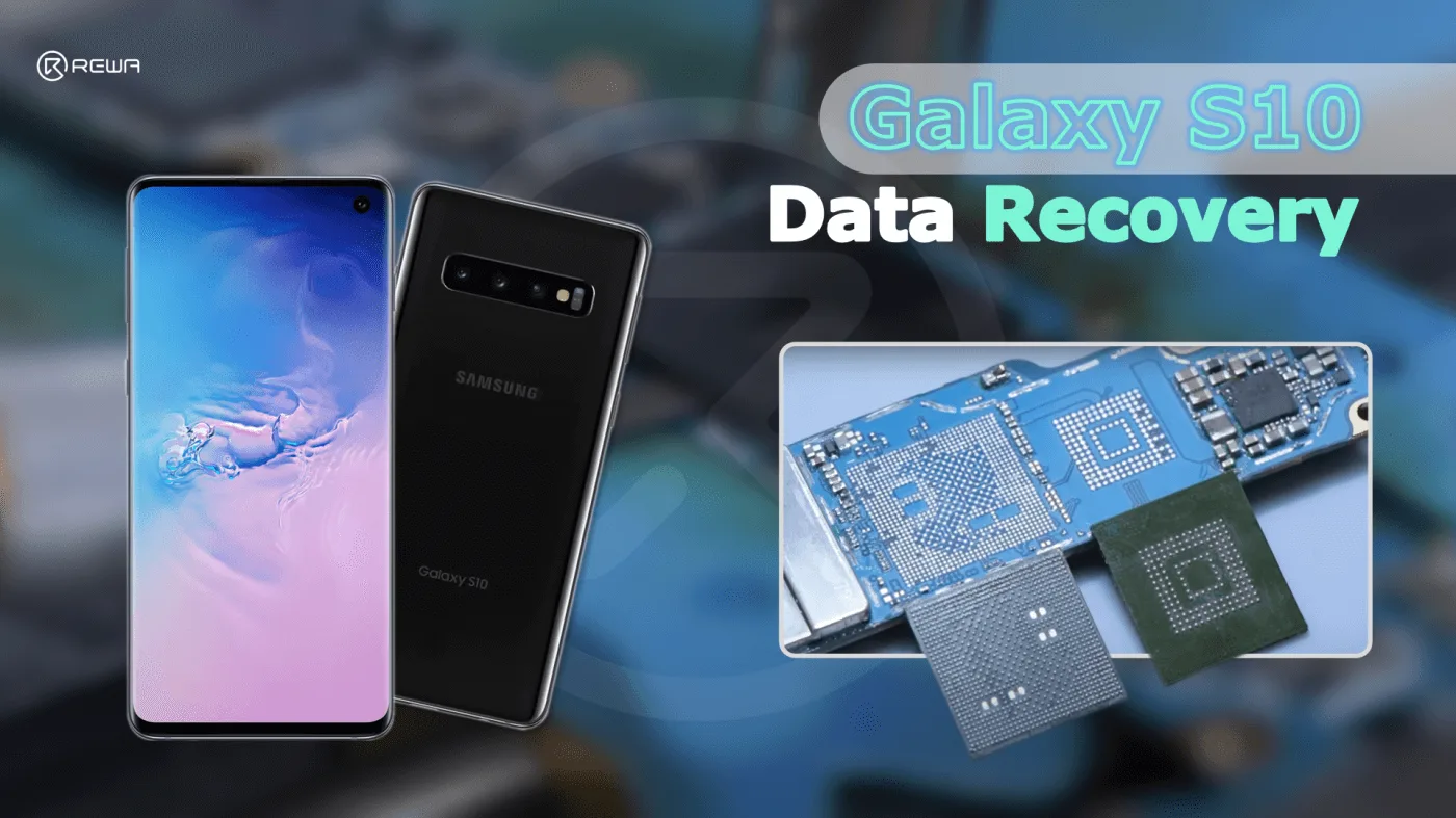 Recuperación de datos del Samsung S10 de una placa agrietada
