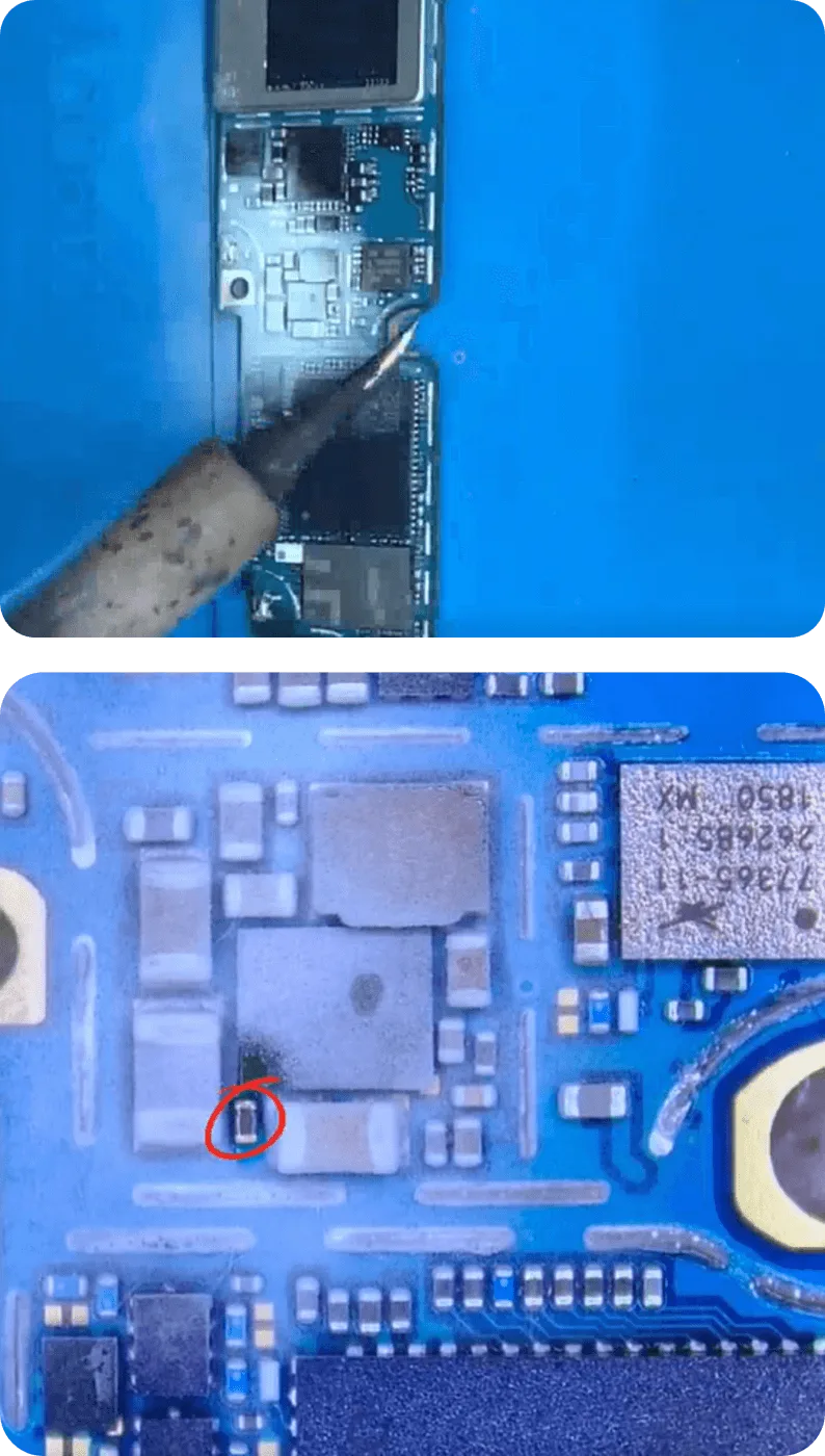 samsung s10 plus not charging issue repair oh its the capacitor damaged