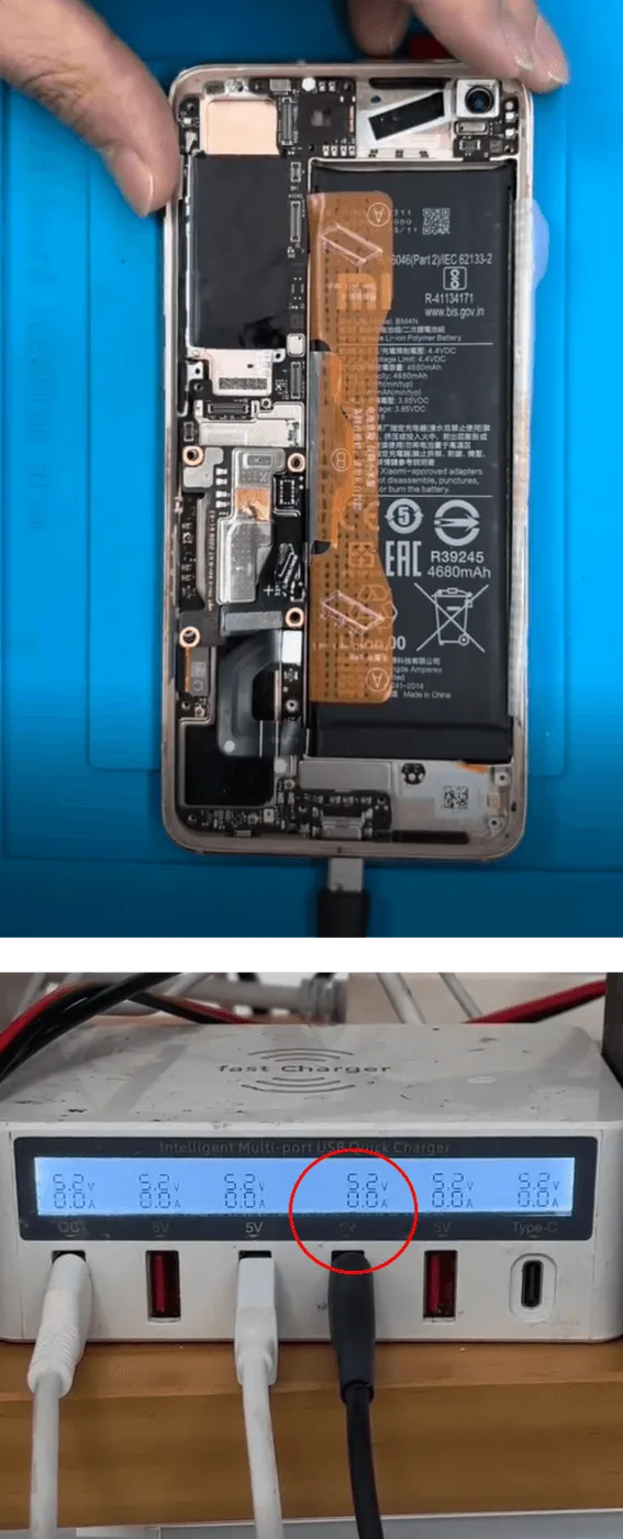 xiaomi 10 cannot boot screen replacement charge with charging cable