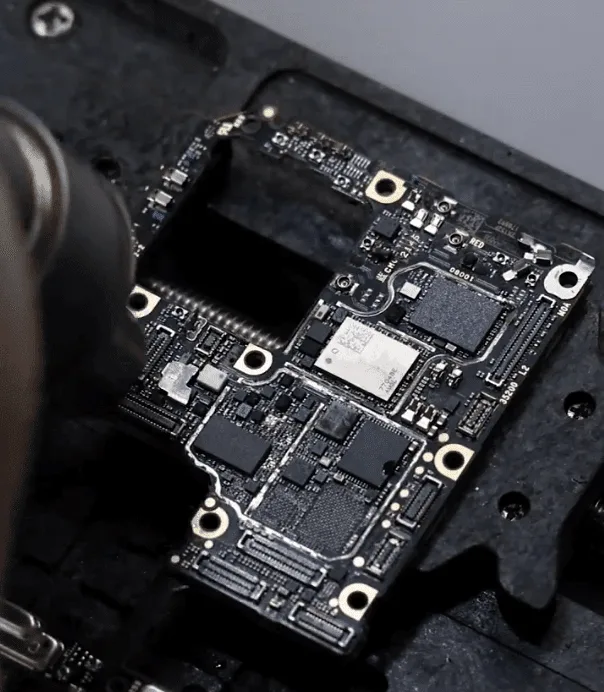 xiaomi 12 pro network problem repair guide heat with the hot air gun to
