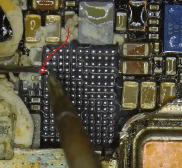 xiaomi mi 11 ultra cannot boot repair guide jump wire on the capacitor