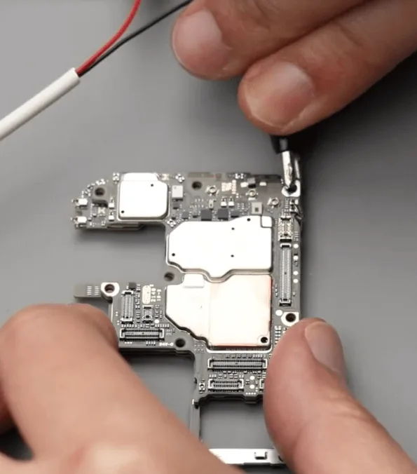 xiaomi mi 12 cracked halves repair guide check if there is any current