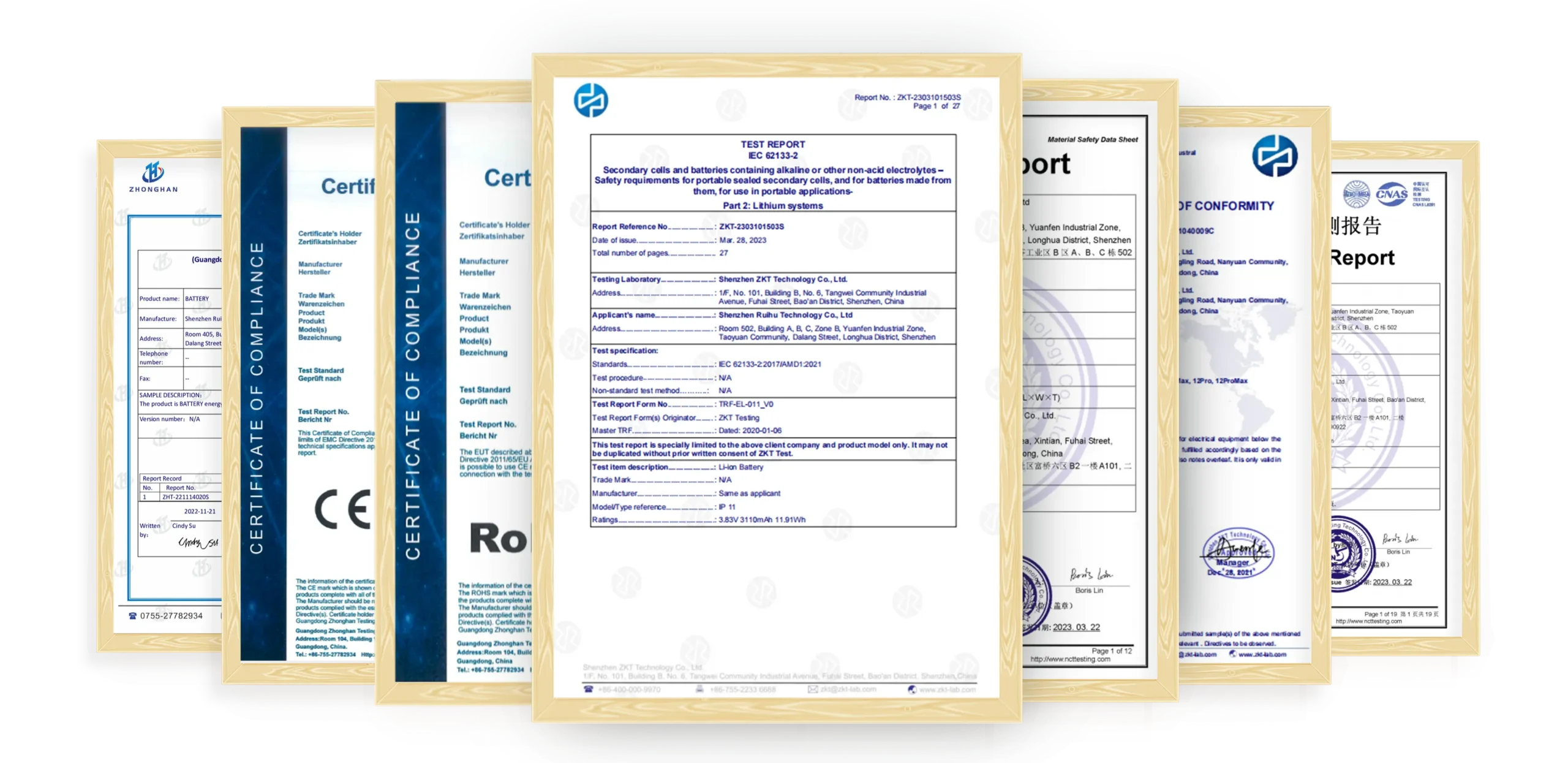 le contrôle de la qualité certificat