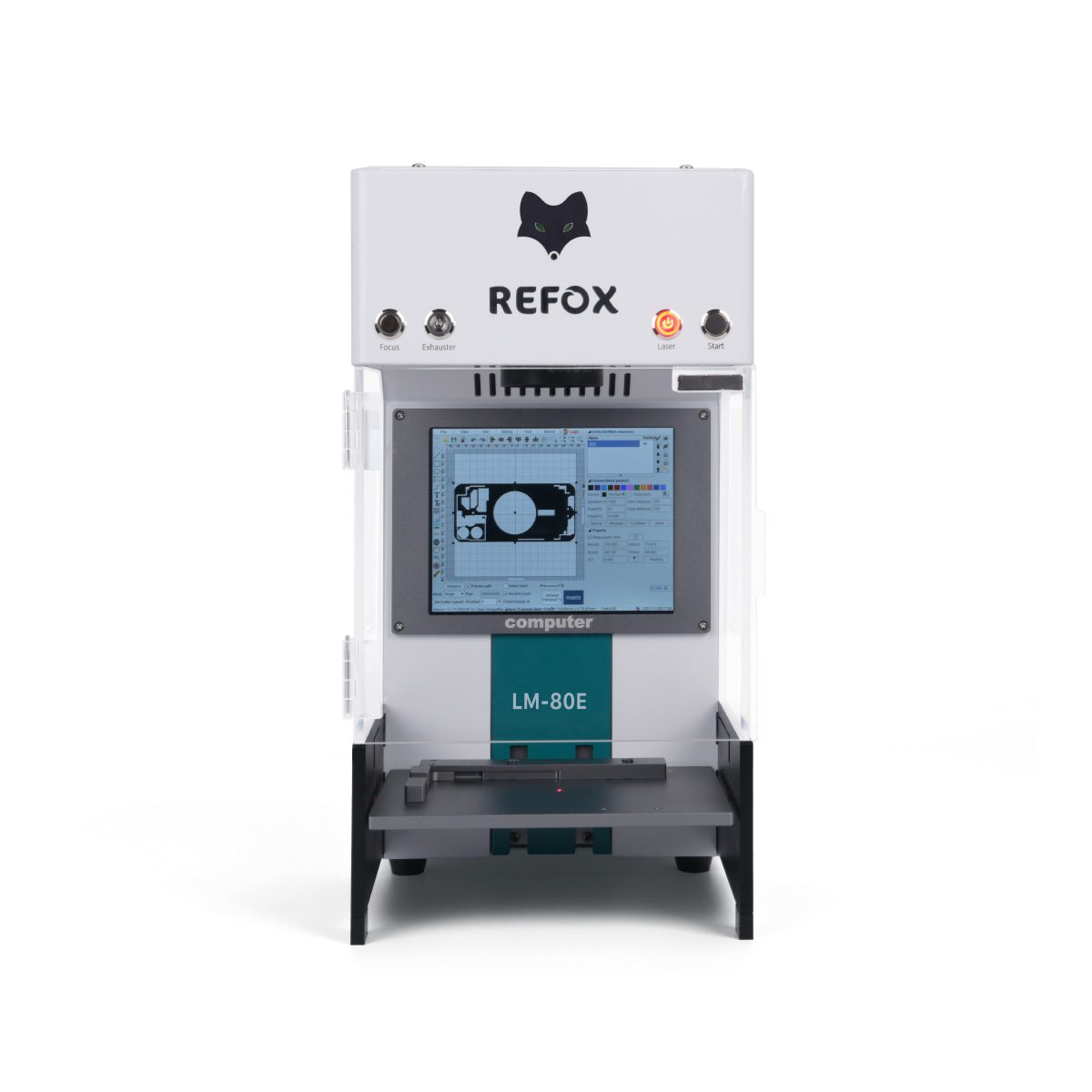 REFOX LM-80B/E 3 en 1 Machine laser pour le verre arrière