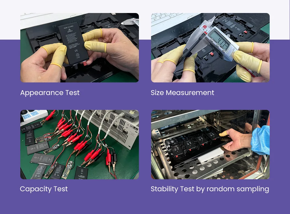 führt Batterietests vor der Verschiffung durch