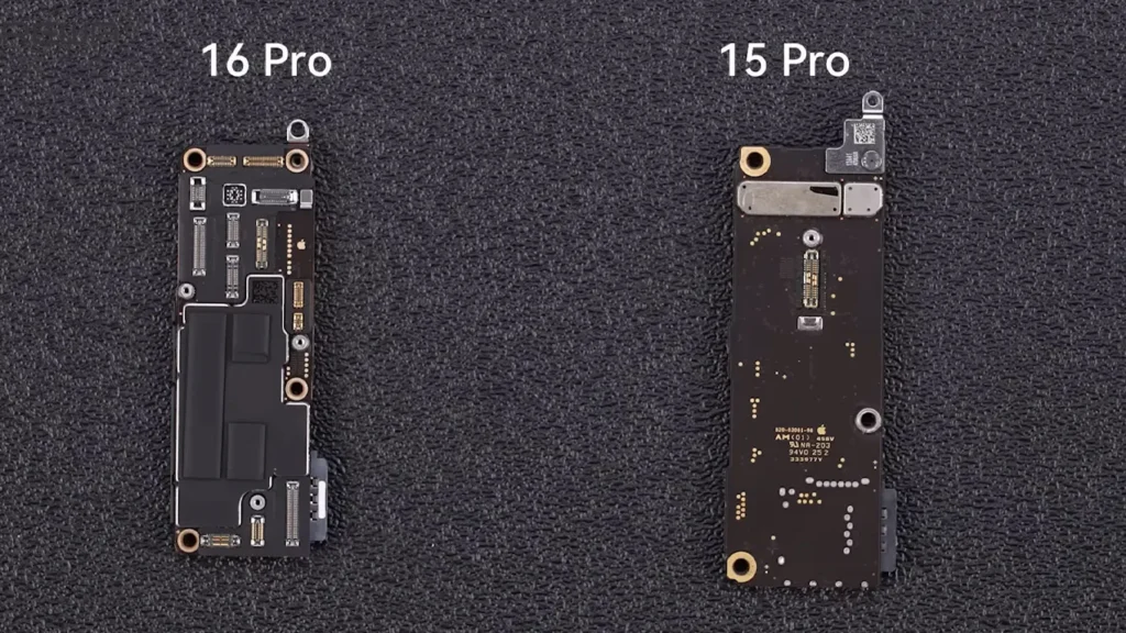 carte mère iphone 15 pro vs carte mère iphone 16 pro