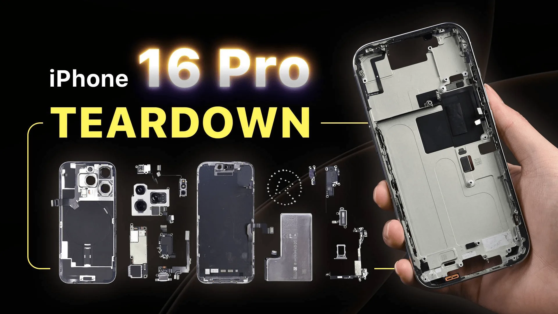 Desmontaje del iPhone 16 Pro