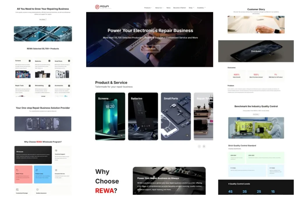 rewa new website released power your repair business tech