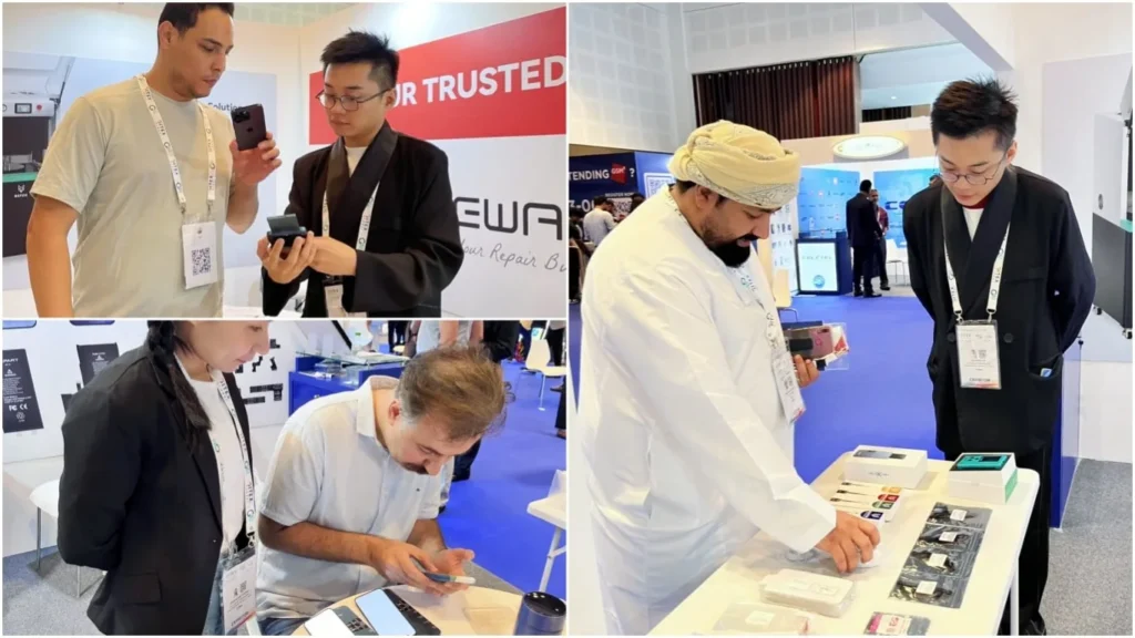 rewa porta le soluzioni aziendali per la riparazione al gitex 2024 di dubai rewa brings repair business solutions gitex 2024 dubai figure customers 2