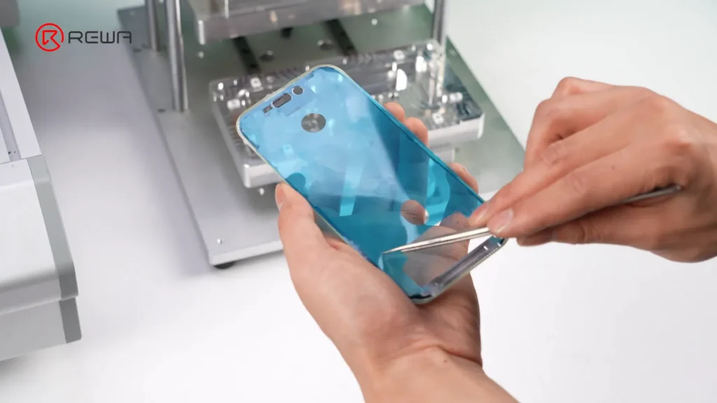 iphone 16 pro screen refurbishment step guide installing the frame on 2
