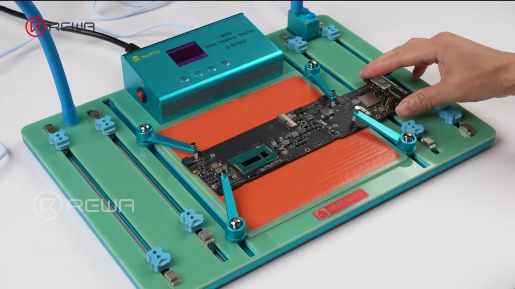 secure motherboard on bga rework station