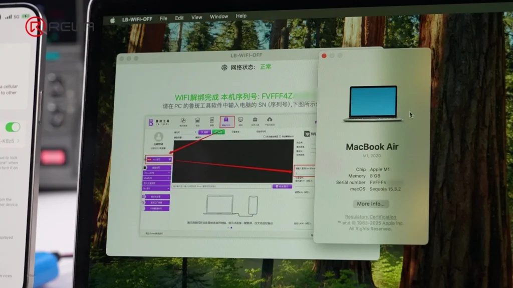 Il wifi del macbook non si accende? Guida professionale alla sostituzione del chip wi-fi sui macbook serie m collegare il macbook con il software luban