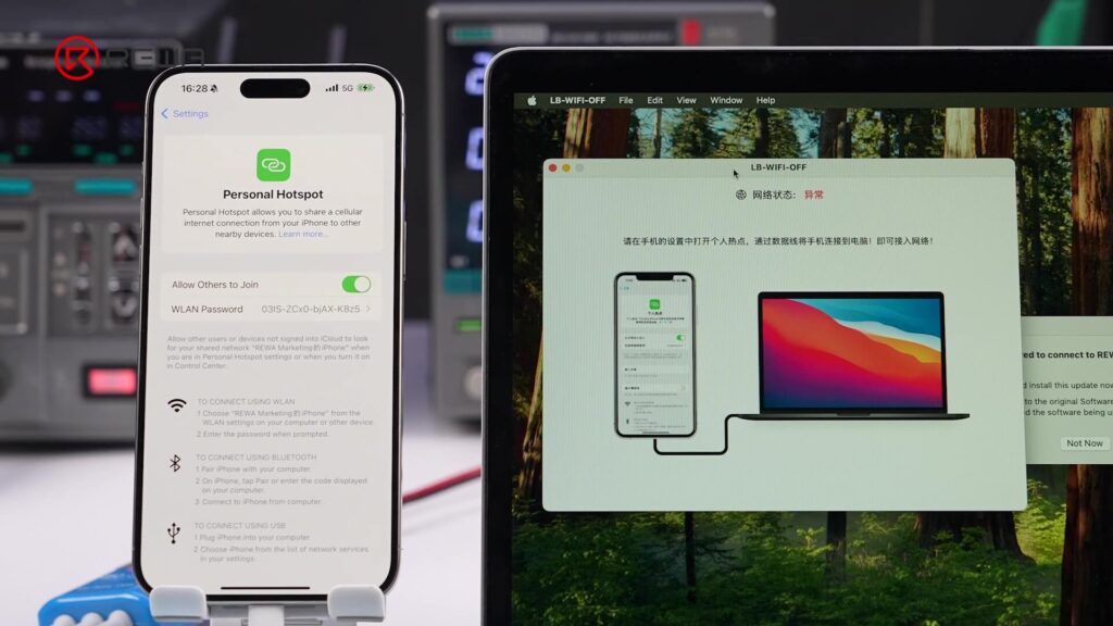 macbook et iphone 