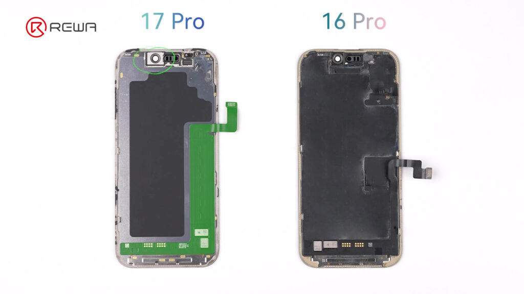 iphone 17 pro vs iphone 16 pro schermo posteriore