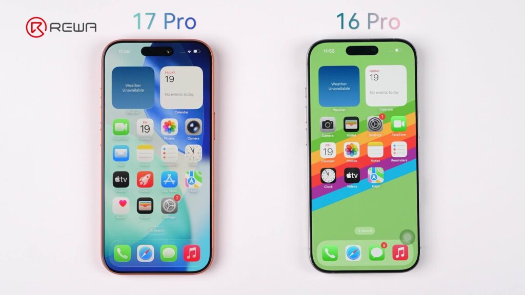 schermo dell'iphone 17 pro vs iphone 16 pro