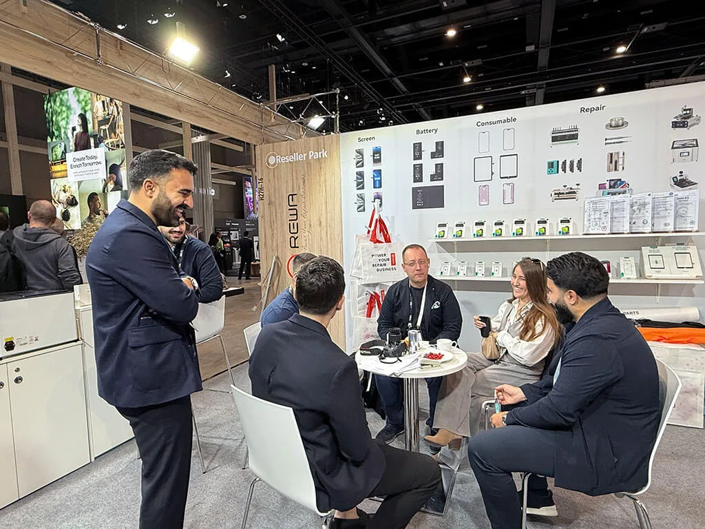 rewa tech showcases its latest innovations at ifa berlin 2025 — shaping the future of repair businesses REWA Team Engaging with Visitors