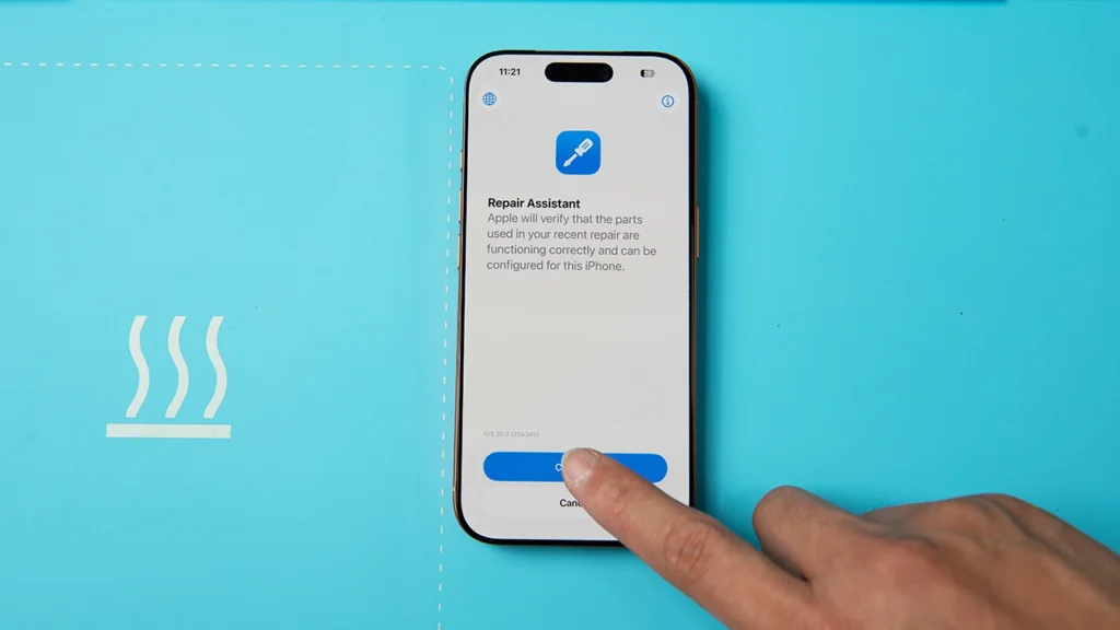 iPhone 17 Pro Reparaturassistent