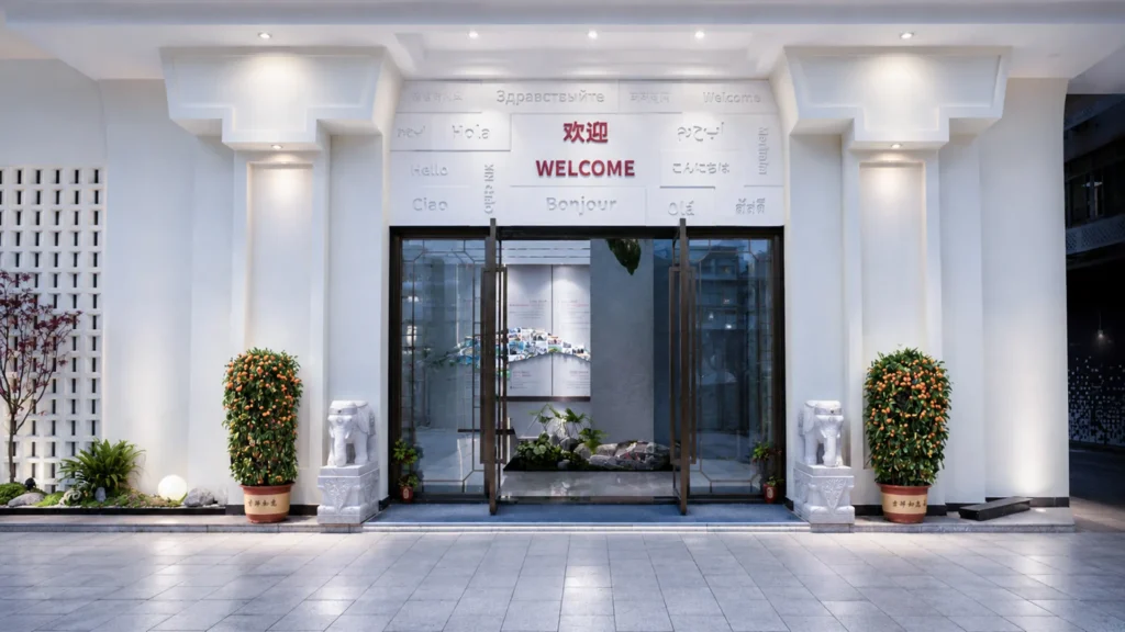 REWA Tech's showroom entrance